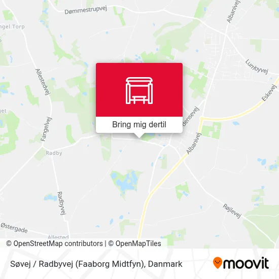 Søvej / Radbyvej (Faaborg Midtfyn) kort