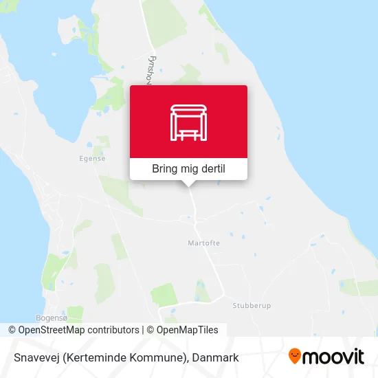 Snavevej (Kerteminde Kommune) kort