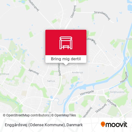 Enggårdsvej (Odense Kommune) kort