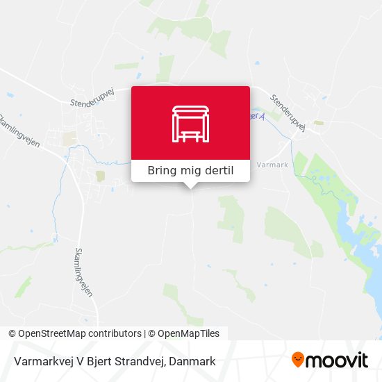 Varmarkvej V Bjert Strandvej kort
