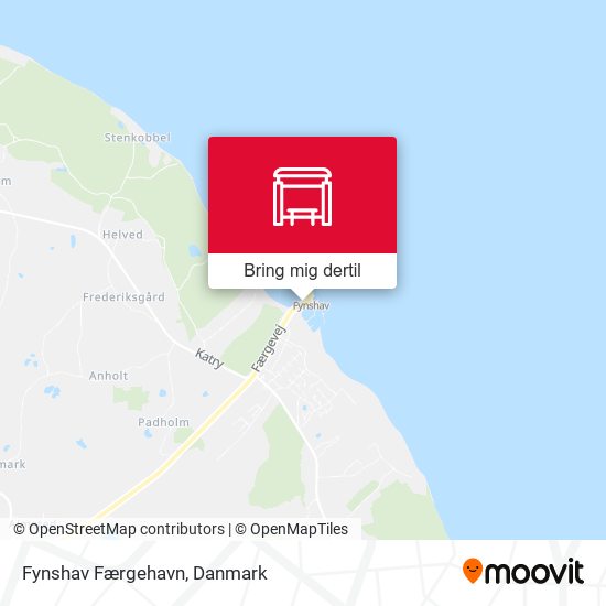 Fynshav Færgehavn kort