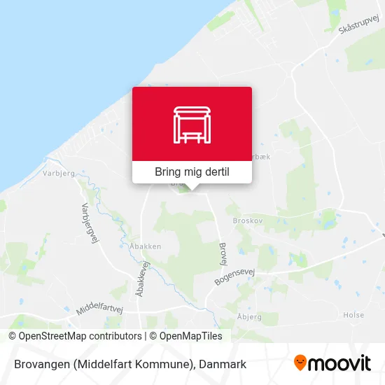 Brovangen (Middelfart Kommune) kort