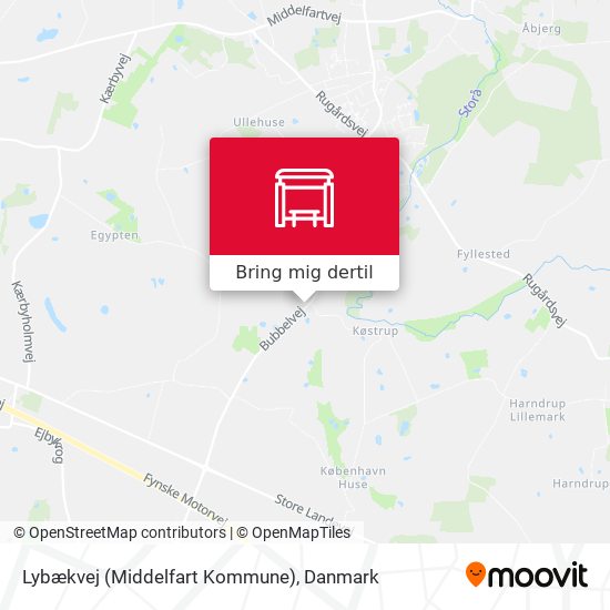 Lybækvej (Middelfart Kommune) kort