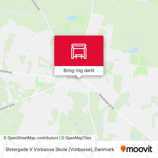 Østergade V Vorbasse Skole kort
