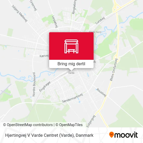 Hjertingvej V Varde Centret kort