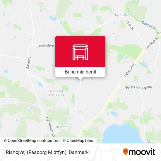 Rishøjvej (Faaborg Midtfyn) kort