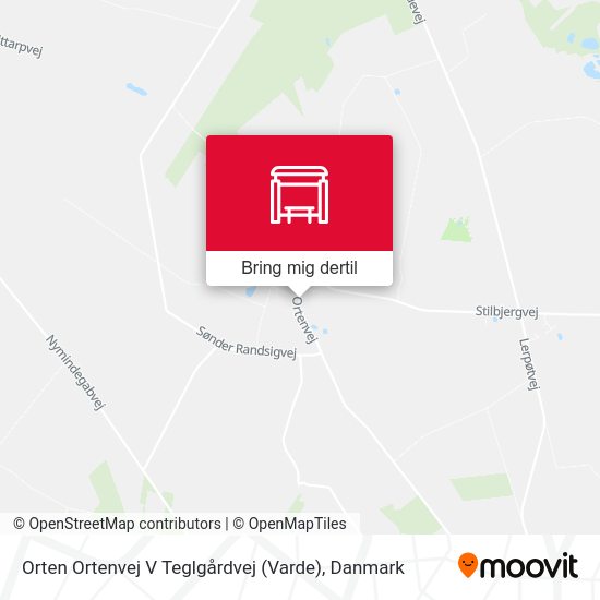 Orten Ortenvej V Teglgårdvej (Varde) kort