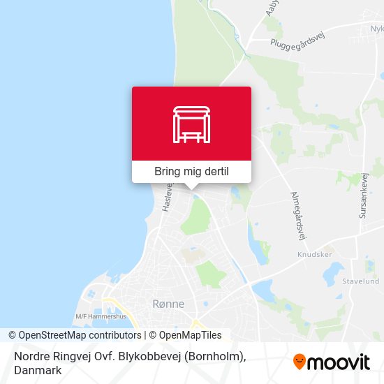 Nordre Ringvej Ovf. Blykobbevej (Bornholm) kort