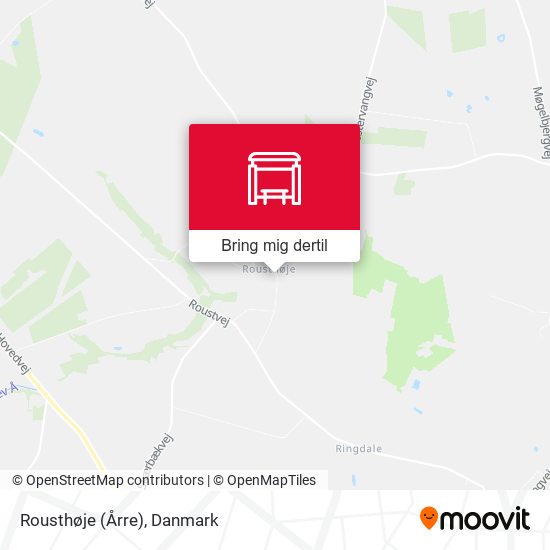 Rousthøje (Årre) kort