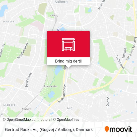 Gertrud Rasks Vej (Gugvej / Aalborg) kort