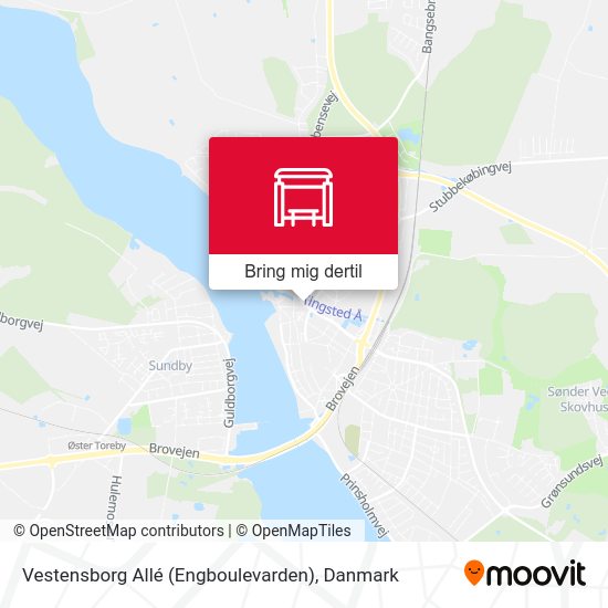 Vestensborg Allé (Engboulevarden) kort