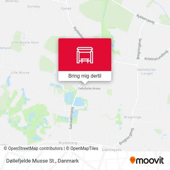 Døllefjelde Musse St. kort