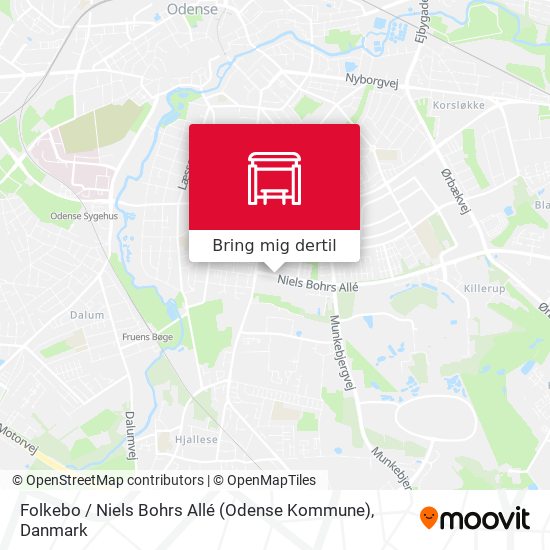 Folkebo / Niels Bohrs Allé (Odense Kommune) kort