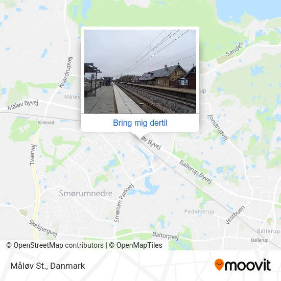 Måløv St. kort