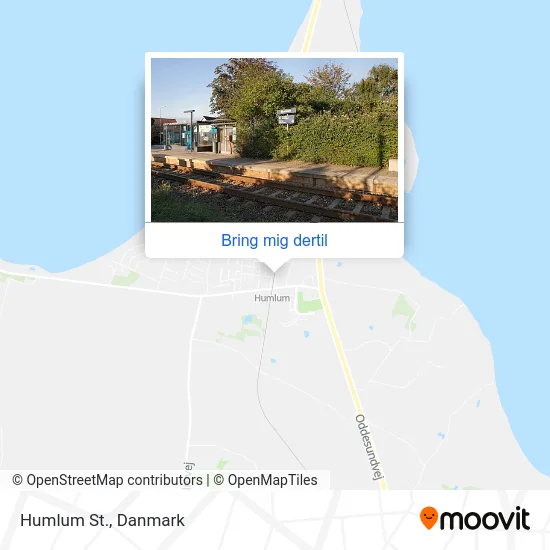 Humlum St. kort