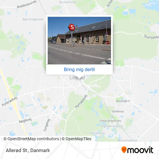 Allerød St. kort