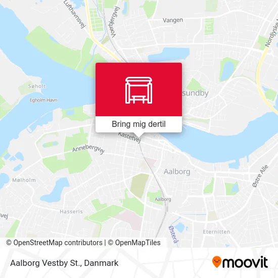 Aalborg Vestby St. kort