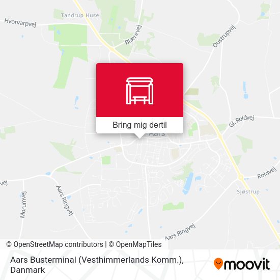 Aars Busterminal (Vesthimmerlands Komm.) kort