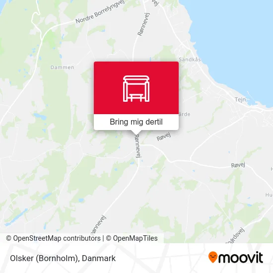 Olsker (Bornholm) kort