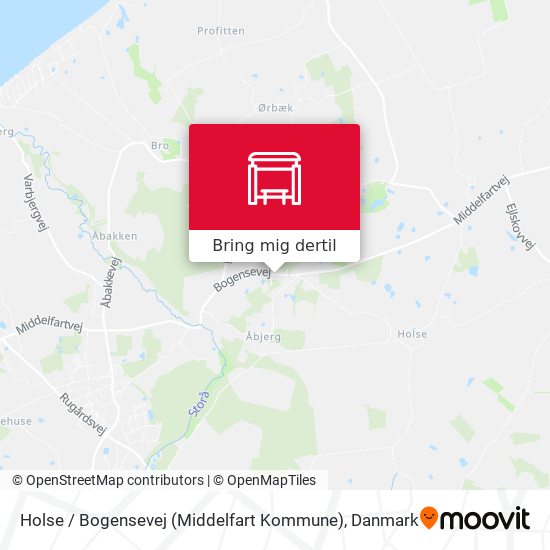 Holse / Bogensevej (Middelfart Kommune) kort