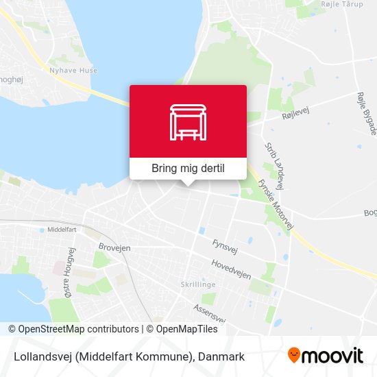 Lollandsvej (Middelfart Kommune) kort