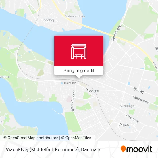 Viaduktvej (Middelfart Kommune) kort