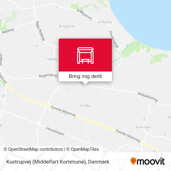 Kustrupvej (Middelfart Kommune) kort