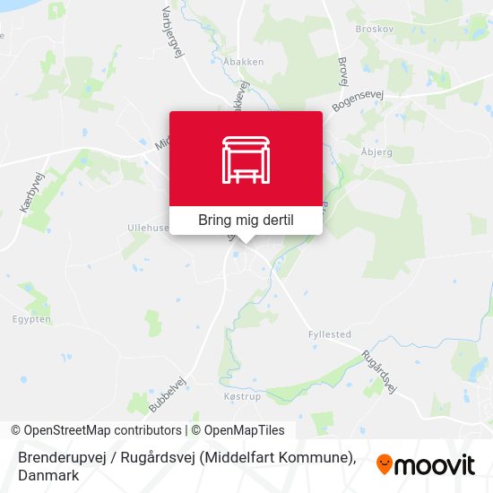 Brenderupvej / Rugårdsvej (Middelfart Kommune) kort