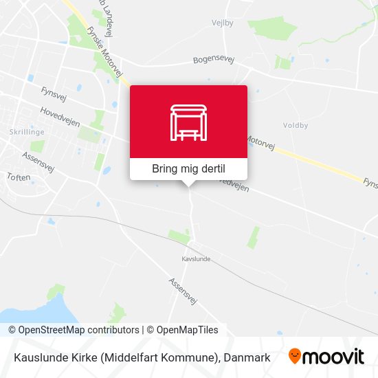 Kauslunde Kirke (Middelfart Kommune) kort
