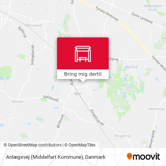 Anlægsvej (Middelfart Kommune) kort