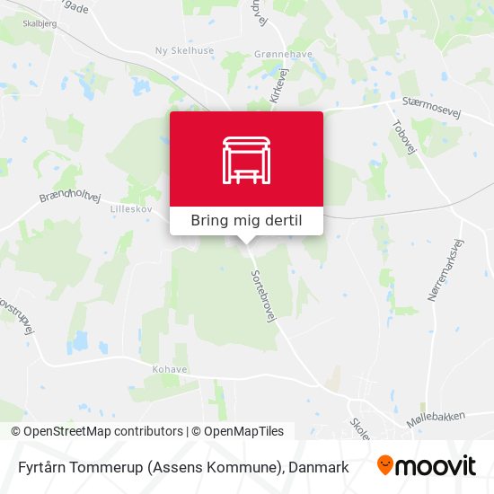 Fyrtårn Tommerup (Assens Kommune) kort