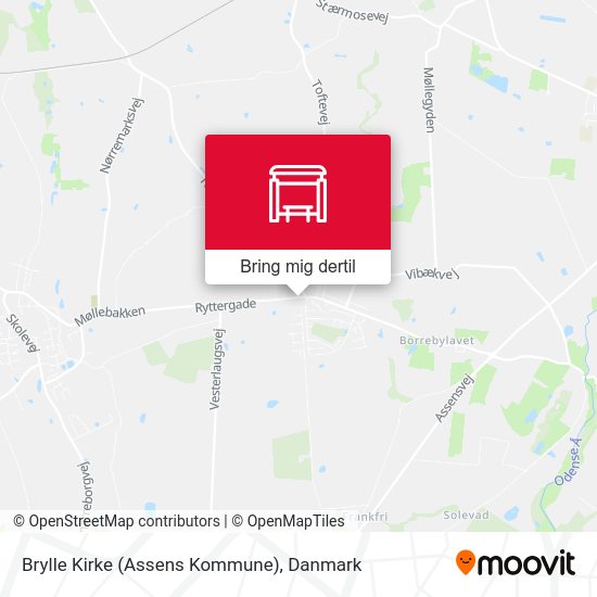 Brylle Kirke (Assens Kommune) kort