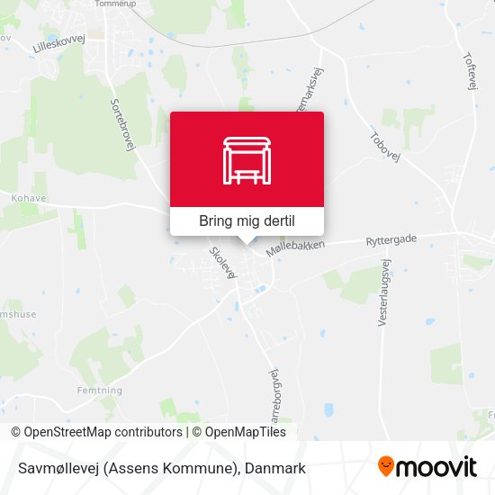 Savmøllevej (Assens Kommune) kort