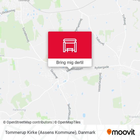 Tommerup Kirke (Assens Kommune) kort