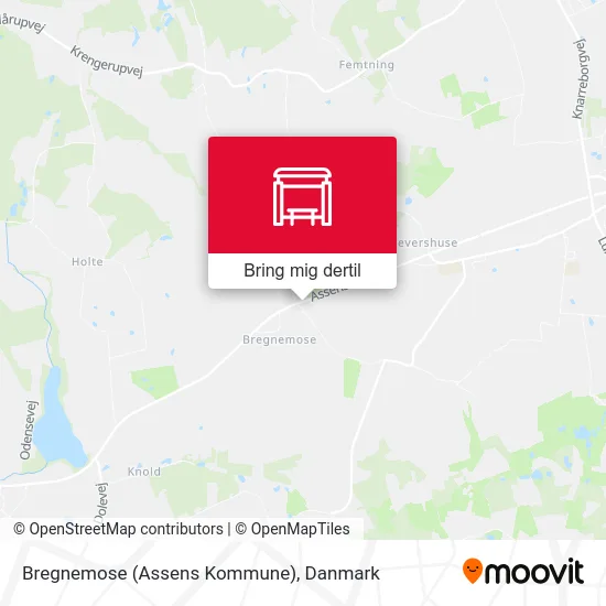 Bregnemose (Assens Kommune) kort