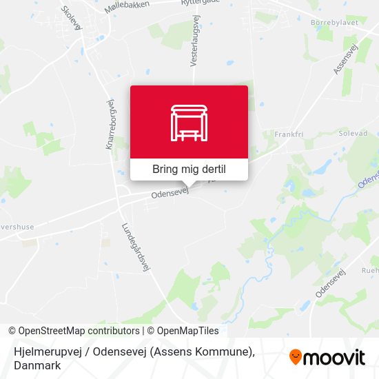 Hjelmerupvej / Odensevej (Assens Kommune) kort
