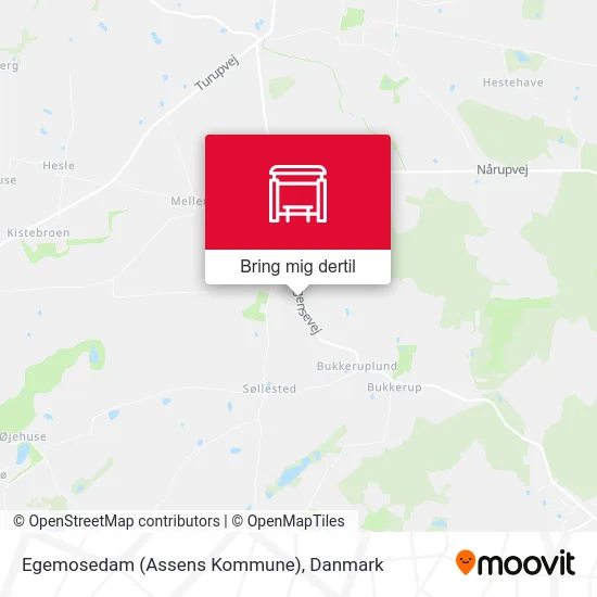 Egemosedam (Assens Kommune) kort