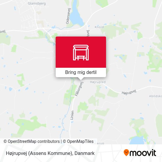 Højrupvej (Assens Kommune) kort