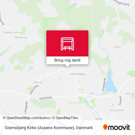 Glamsbjerg Kirke (Assens Kommune) kort