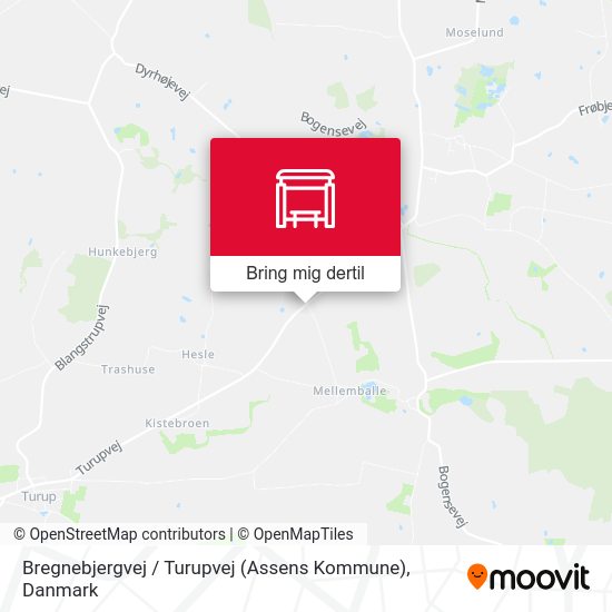 Bregnebjergvej / Turupvej (Assens Kommune) kort