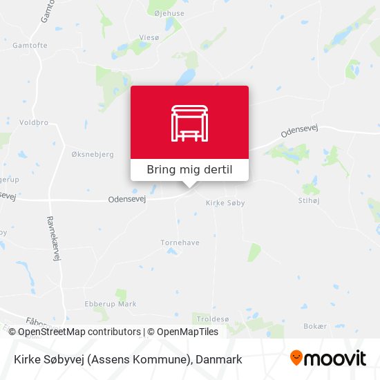Kirke Søbyvej (Assens Kommune) kort