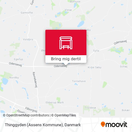 Thinggyden (Assens Kommune) kort