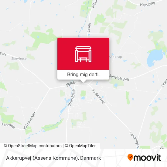 Akkerupvej (Assens Kommune) kort