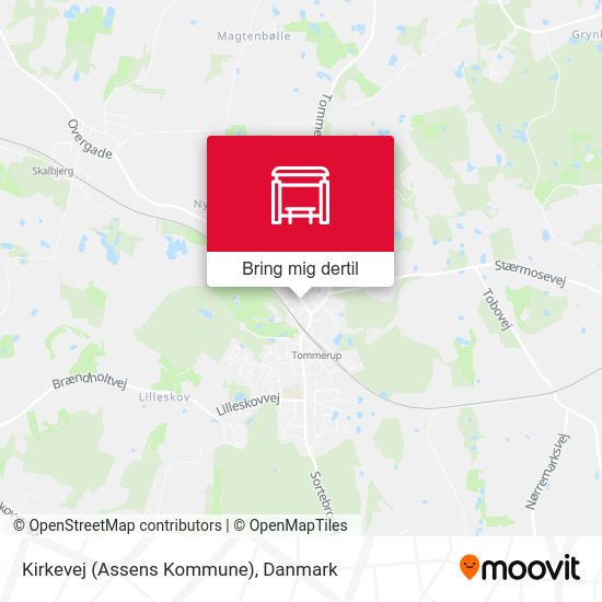 Kirkevej (Assens Kommune) kort