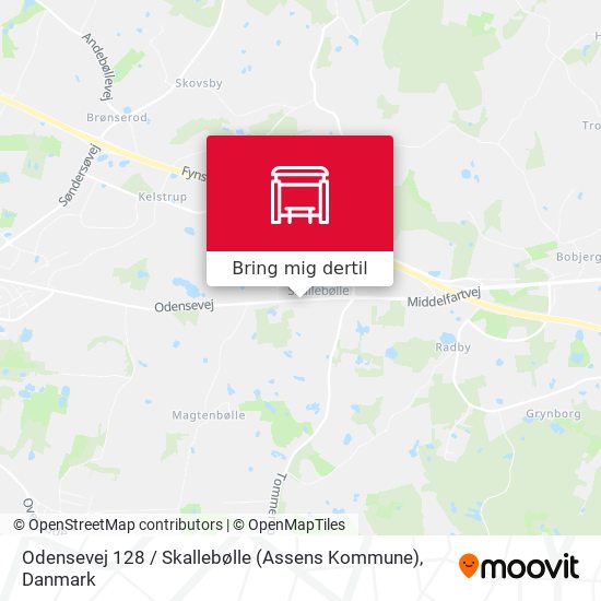 Odensevej 128 / Skallebølle (Assens Kommune) kort