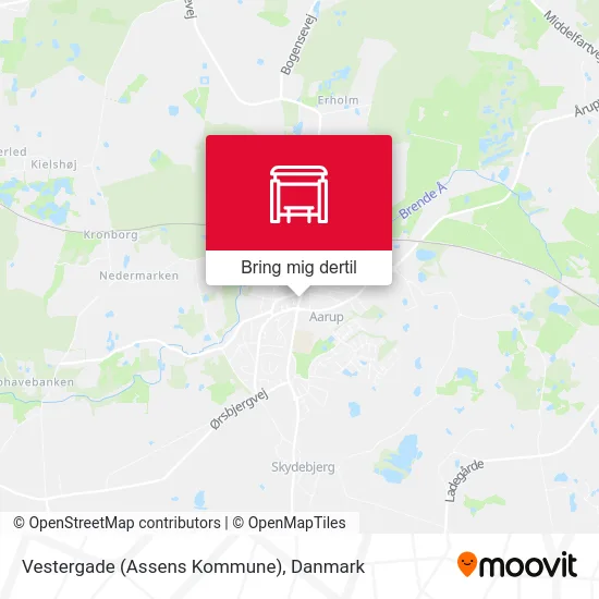 Vestergade (Assens Kommune) kort