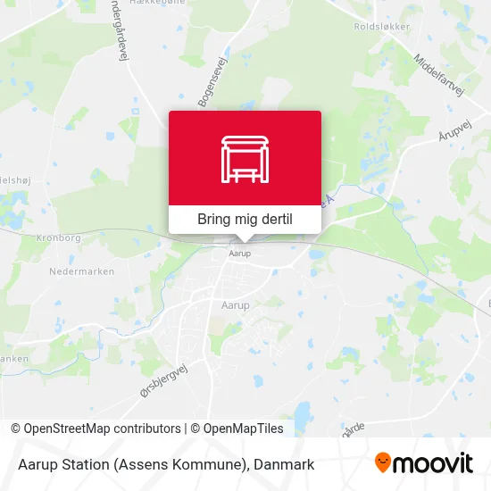 Aarup Station (Assens Kommune) kort