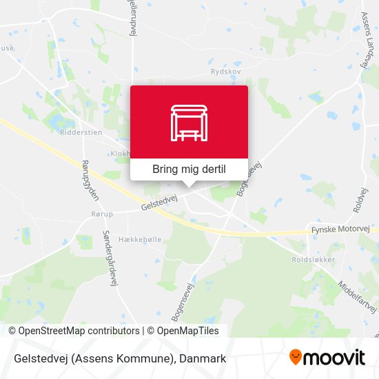 Gelstedvej (Assens Kommune) kort