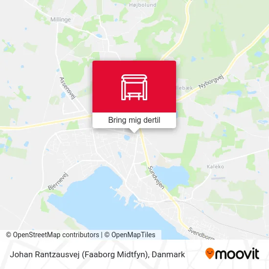 Johan Rantzausvej (Faaborg Midtfyn) kort