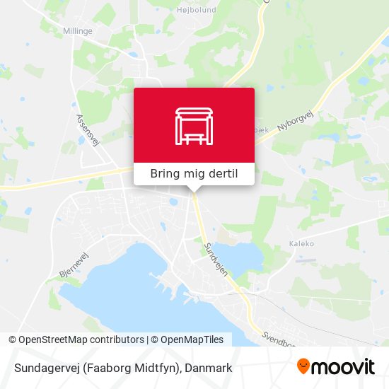 Sundagervej (Faaborg Midtfyn) kort
